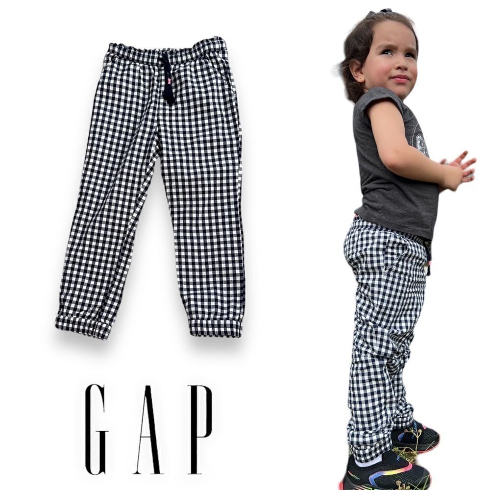 GAP Kids | Navy | GINGHAM COTTON JOGGERS